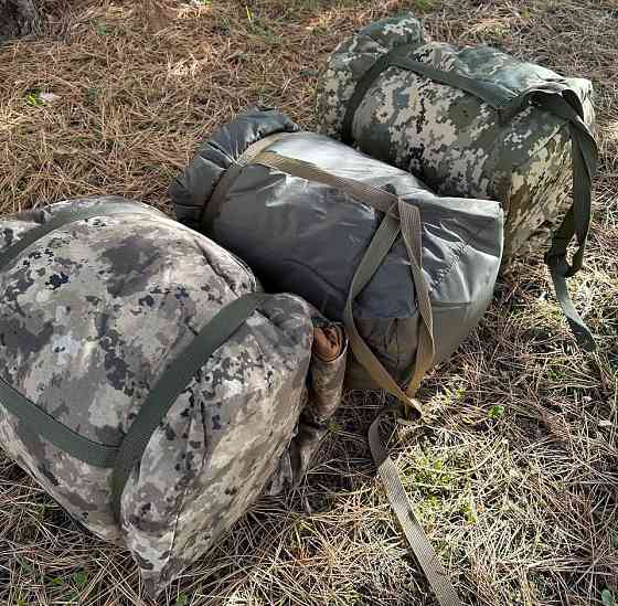 Зимовий спальний мішок Tulumu 180х70+25 см капюшон (до -35С) Хаки Вінниця