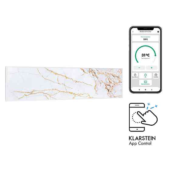 Розумний інфрачервоний нагрівач Wonderwall Air Art 60x60 см, 350 Вт, настінне встановлення, застосунок Рівне