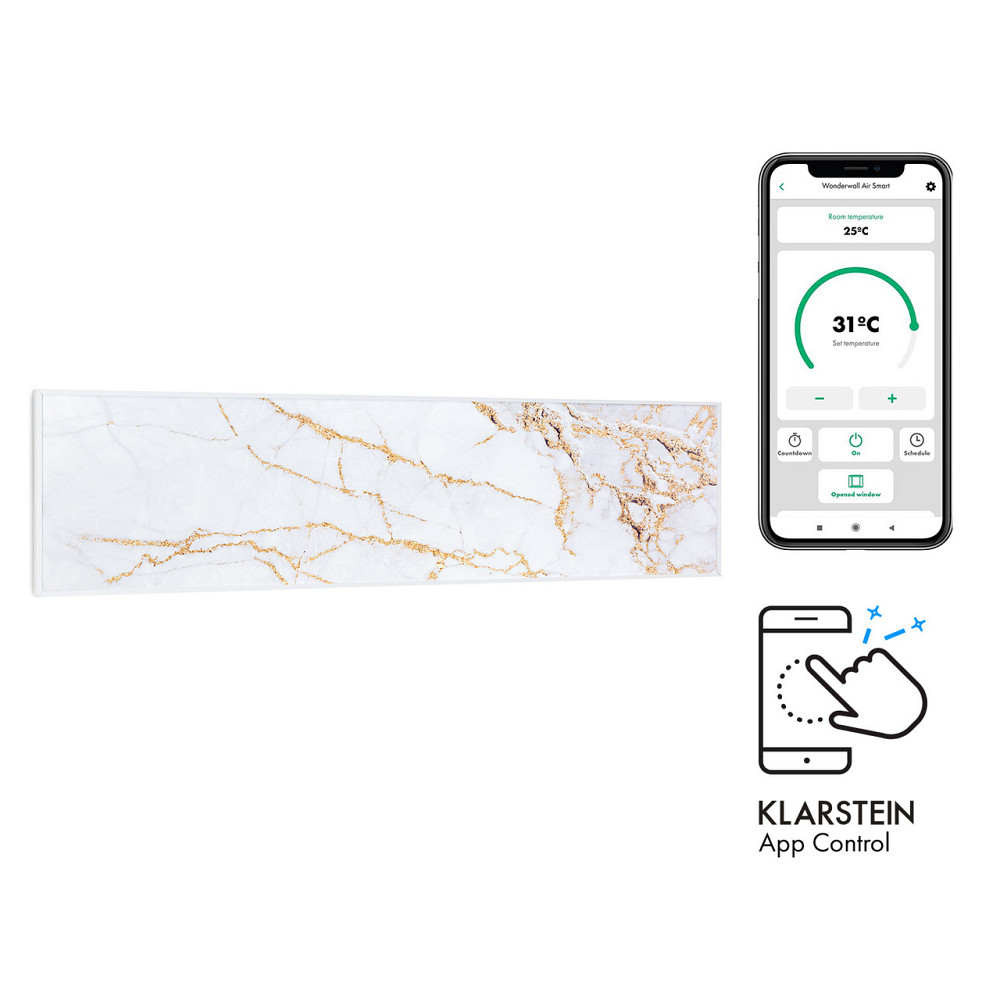 Умный инфракрасный обогреватель Wonderwall Air Art 60x60 см, 350 Вт, настенная установка, приложение, Ровно - изображение 1