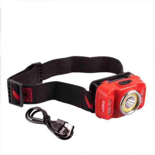 Налобный фонарь VOIN VL-146 с 5W COB+ (белый/красный) и 5W XPE, аккумулятор 1800mAh, регулируемый наклон, сенсорное управление Харьков