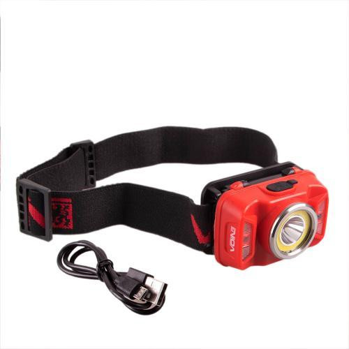 Налобный фонарь VOIN VL-146 с 5W COB+ (белый/красный) и 5W XPE, аккумулятор 1800mAh, регулируемый наклон, сенсорное управление Харьков - изображение 5