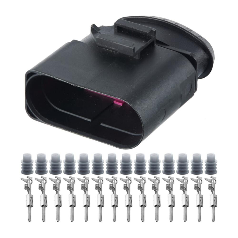 Роз'єм конектор 14-кон., 6X0973817, VAG Германия, Франция, Германия універс., Моторний Audi, Bugatti, Porsche, Seat, Skoda, VW Київ - фото 1