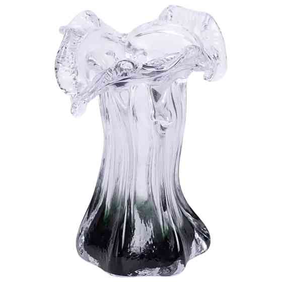 Yiwu Декоративна скляна ваза для квітів 15.5 см фігурна ваза 100 мл Зелена HP-9-3 Коломия