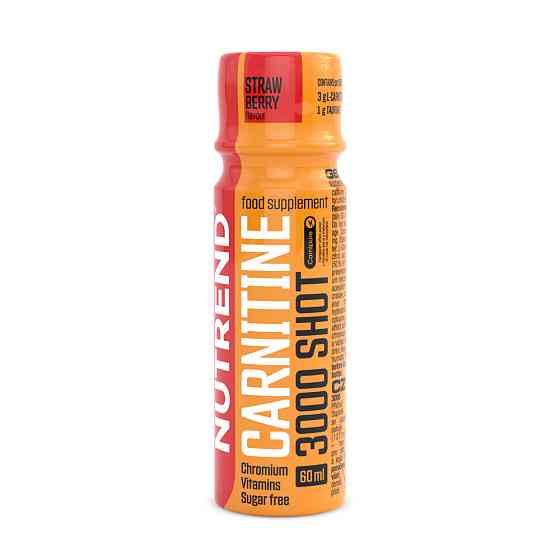 L-карнитин Nutrend L-carnitine 3000 Shot 20*60 ml (Strawberry) Луцк