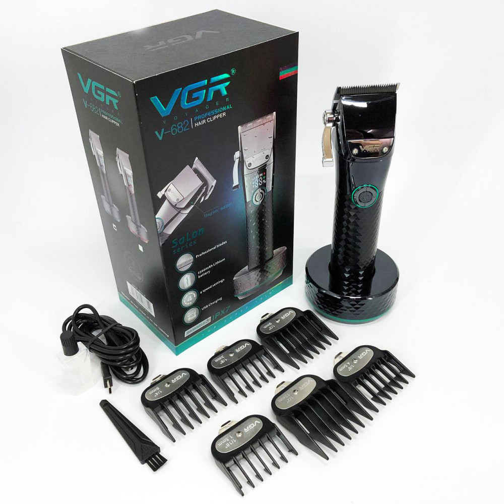 Машинка для стрижки з насадками бездротова VGR, Чоловічий набір для стрижки волосся бездротовий XW-82 Київ - фото 15