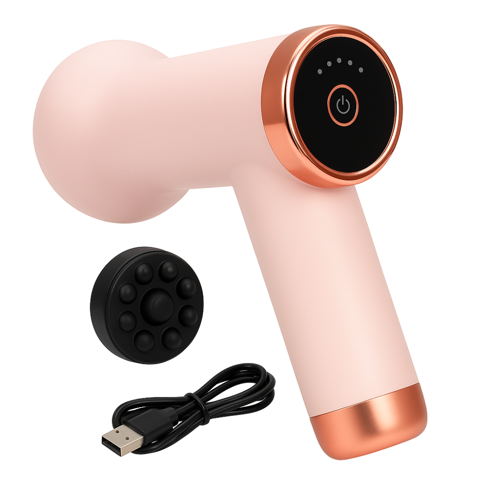 Ударный массажный пистолет Deep Rolling Massager, Ручной масажер на все тело, Массажер дял шеи и спины PM-32 Львов - изображение 18