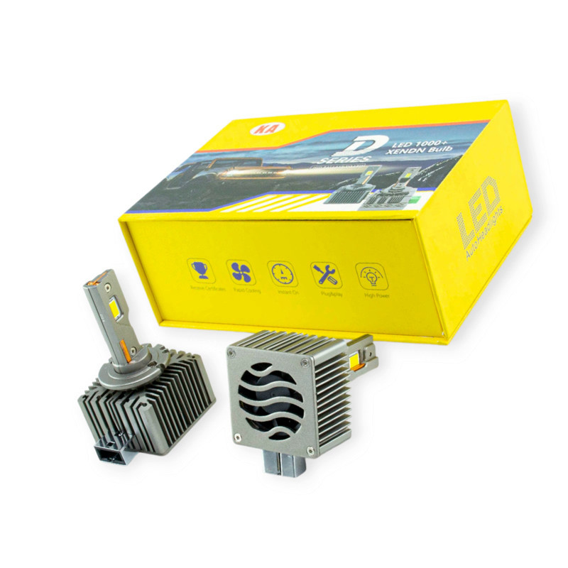 Автолампа LED D1 12V LY 6000K 10000L радіатор з вентилятором та обманкою Мукачево - фото 1