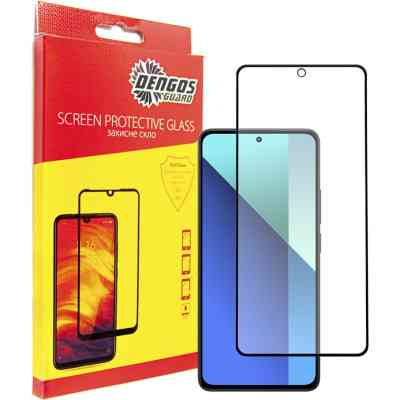 Скло захисне Dengos Full Glue Xiaomi Redmi Note 13 4G (black) (TGFG-346) Вінниця