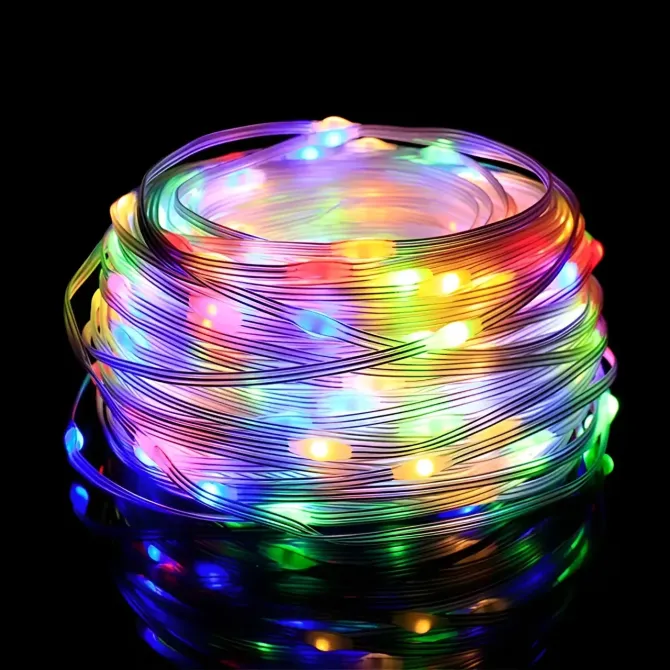 Розумна смарт гірлянда Niki Light smart роса rgb керування через смартфон пульт 20 метрів 200 лед Київ - фото 7
