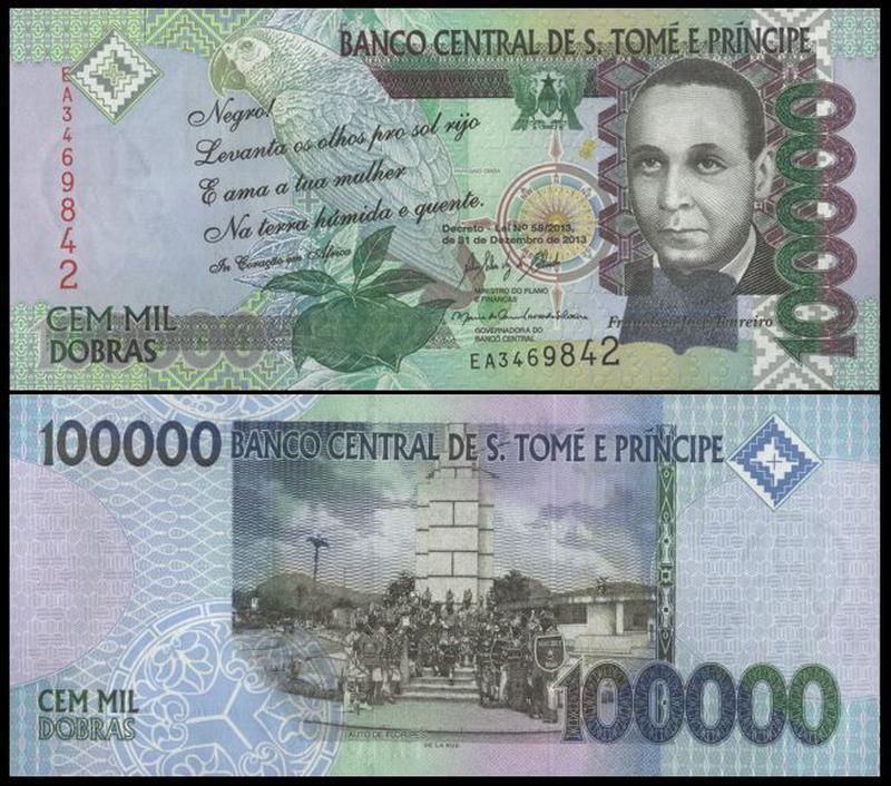 САН-ТОМЕ И ПРИНСИПИ. 100000 добра 2013г. UNC Полтава - изображение 1