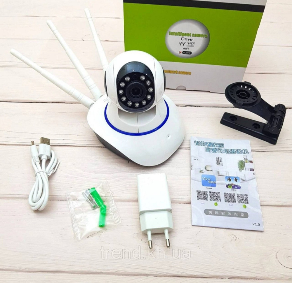 Бездротова поворотна Wi-Fi IP камера SMART PRO Q5, з датчиком руху Харків - фото 5