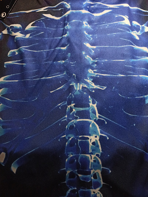 Дитячий комбінезон Синій Скелет на Хелловін М розмір 7-10 років чорний-синій Київ - фото 5