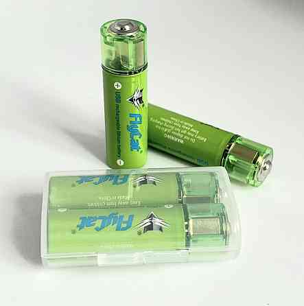 Аккумуляторы USB FluCat AA 1.5V 1450 mAh 2 шт. в комплекте Киев