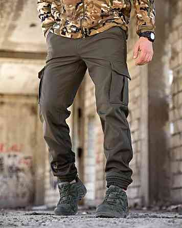 Зимові штани soft shell BANDIT олива ТР6407 Київ
