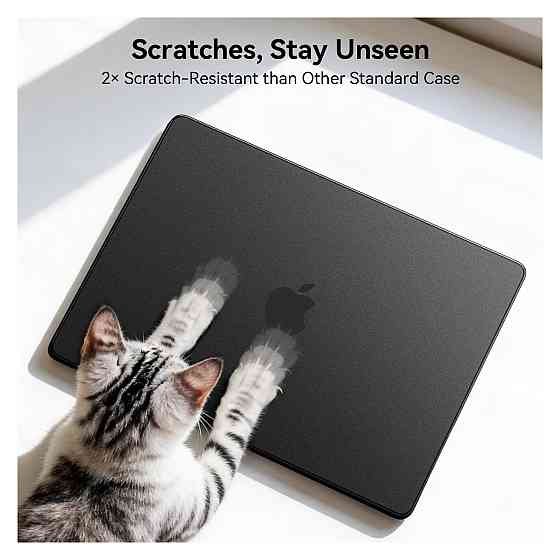 Чохол накладка для MacBook Pro 14 EooCoo M1 M2 M3 M4 M5 2021-2026 жорсткий ультратонкий корпус матовий чорний вирізи захист кутів Київ