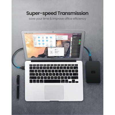 Дата кабель USB 2.0 AM to Mini 5P 1.5m US132 black Ugreen (10385) Вінниця - фото 2