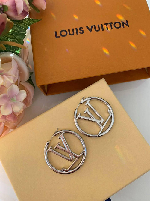 Брендовые серьги Луи Виттон/Louis Vuitton, посеребрение Одесса - изображение 1