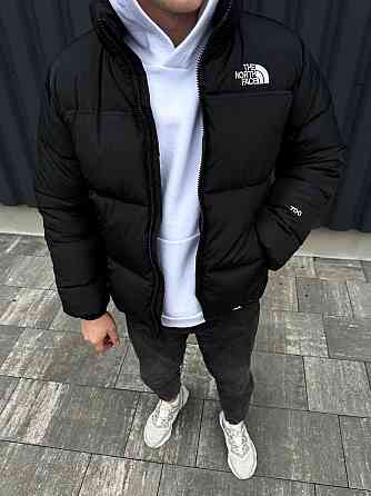 Чоловіча зимова чорна куртка the north face, пуховик зе норт фейс водонепроникний тепла куртка TNF Львів