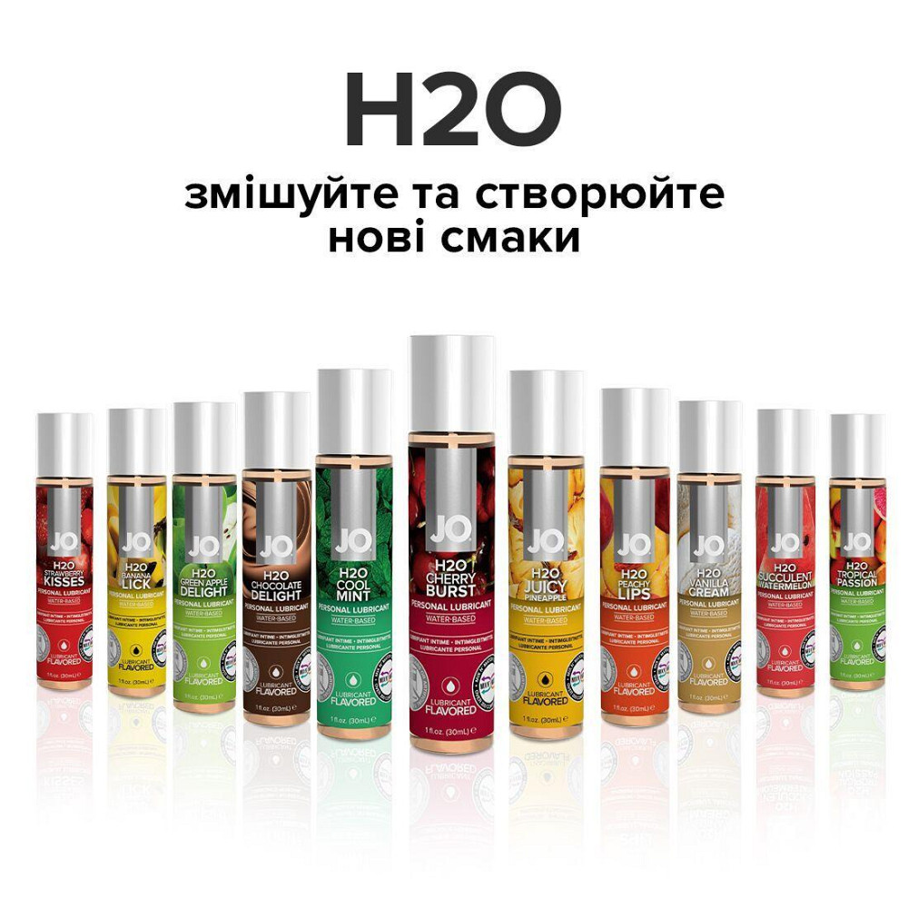 Смазка на водной основе JO H2O — Cherry Burst (120 мл) без сахара, растительный глицерин Sex Aura Киев - изображение 5