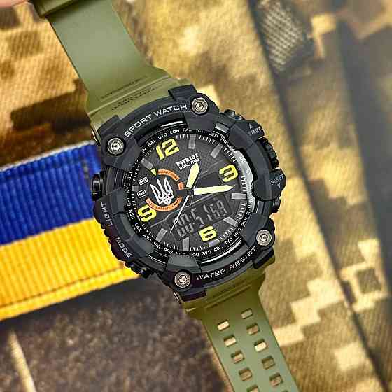 Patriot 002AGUASI Тризуб срібло Зелені + Коробка. SBR Київ