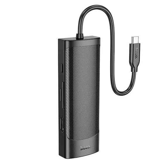 HUB адаптер HOCO HB43 PD, 100 W, HDMI, SD, 2 USB, Type-C, чорний Винница