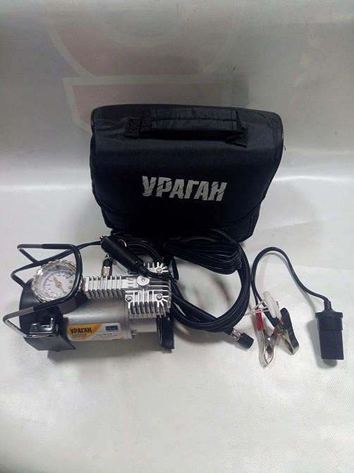 Компрессор Ураган 12052 150psi/15Amp/40л/прикур.+ перех/ автостоп Винница - изображение 3