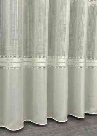 Тюль льон "Мережка" колір кремовий 1722т Київ