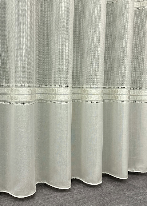 Тюль льон "Мережка" колір кремовий 1722т Київ - фото 5