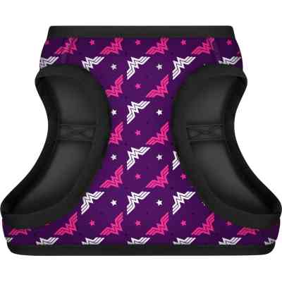 Шлей для собак WAUDOG Clothes с QR паспортом "Чудо-женщина фиолет" S1 (1011-4008) Винница