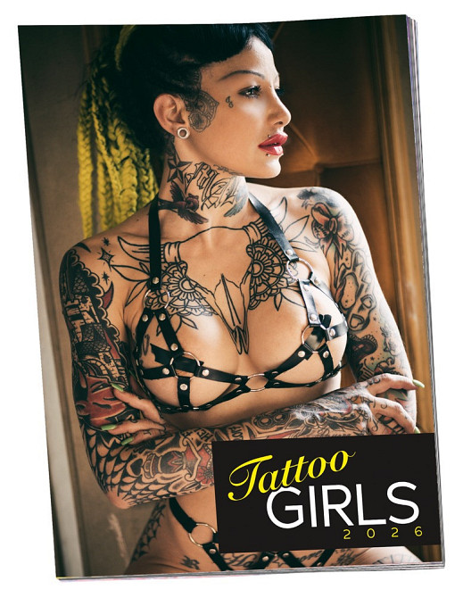 Еротичний календар - Pin-up Calendar Tattoo Girls 2026 Sex Aura Київ - фото 1