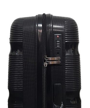 Валіза поліпропіленова Milano Bag 0307 мала 55 см чорна Київ - фото 4