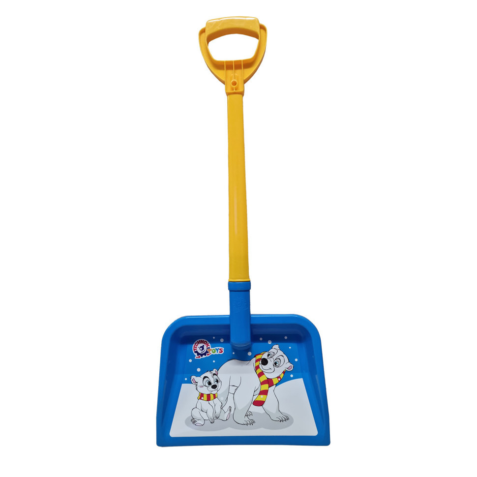 Лопата пластикова дитяча А Технок 3398TXK-9-10 з наклейкою Ведмеді Вінниця - фото 1