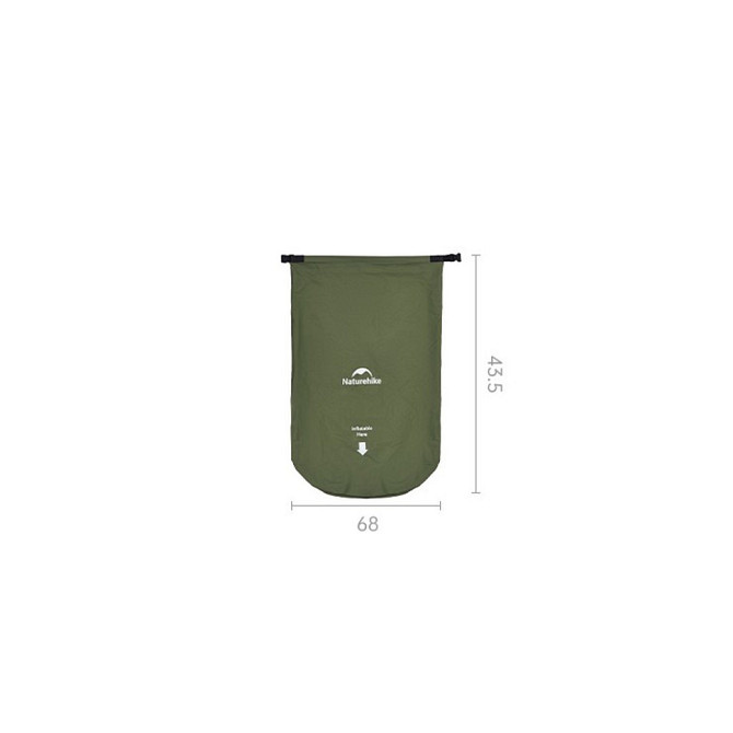 Матрас надувной одинарный Naturehike CNK2550WS019 (65мм) с мешком для надувания Зеленый Винница - изображение 8