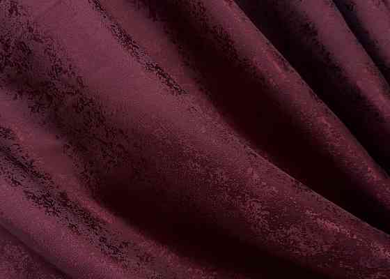 Комплект готовых штор VR-Textil Жаккард Мрамор Al1 № 1302ш Бордовый 200х290 см 2 шт (32-343) Киев
