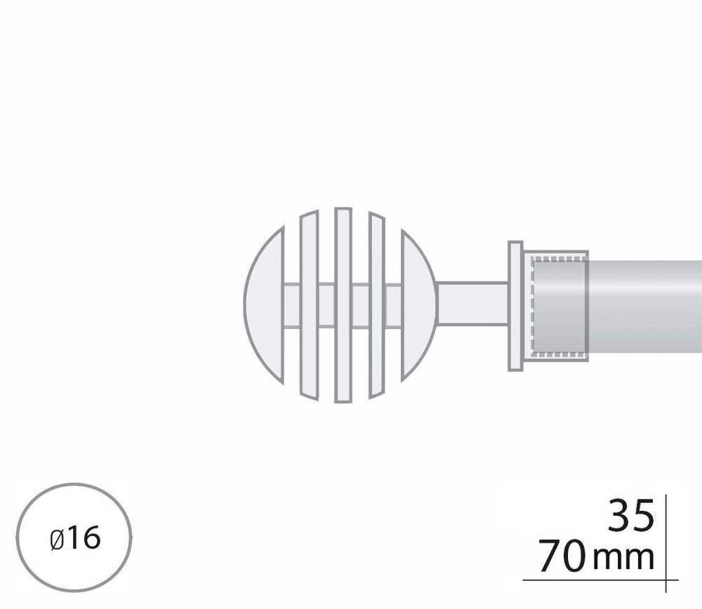 Закінчення для карнизу Orvit ВЕРОНА 16 мм МІДЬ Львів - фото 2