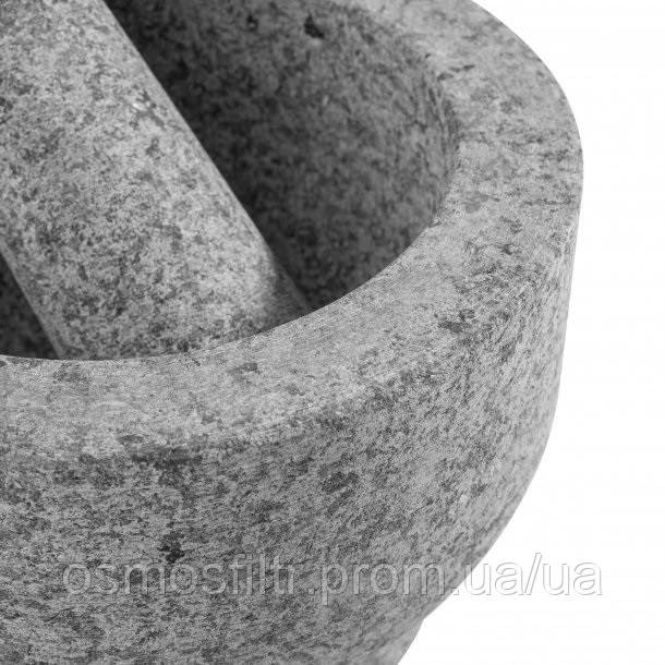 Ступка Axentia граніт з товкачем діаметром 15 см  H 11 см (116614) Київ - фото 3