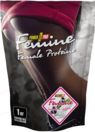 Протеин для женщин Power Pro Femine Protein 1000g смородина-йогурт Киев
