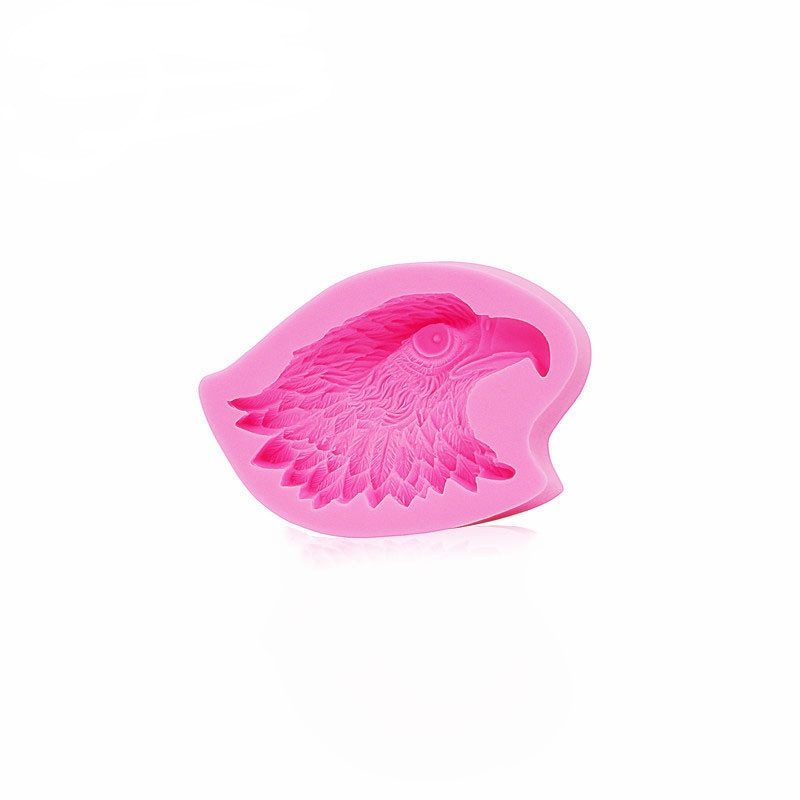 Молд силіконовий Орел 48 на 69 мм рожевий Київ - фото 3