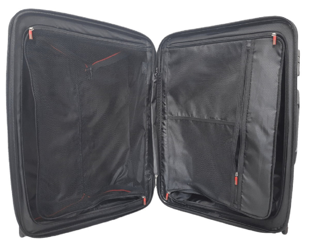 Чемодан пластиковый AIRTEX 241 средний 68 см желтый Киев - изображение 9