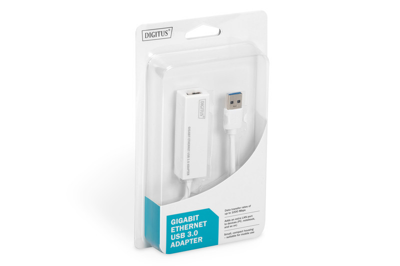 Мережевий адаптер DIGITUS USB 3.0 - RJ45 Gigabit Ethernet, гігабітний LAN перехідник для ноутбука, ПК та MacBook Київ - фото 9