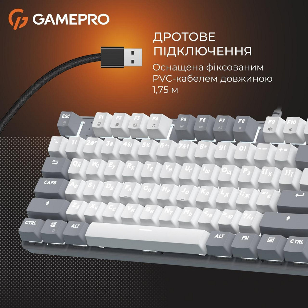 Клавиатура GamePro Genesis Metallic MK110G Outemu Red Swithes USB Gray ( 17405 ) Харків - фото 8