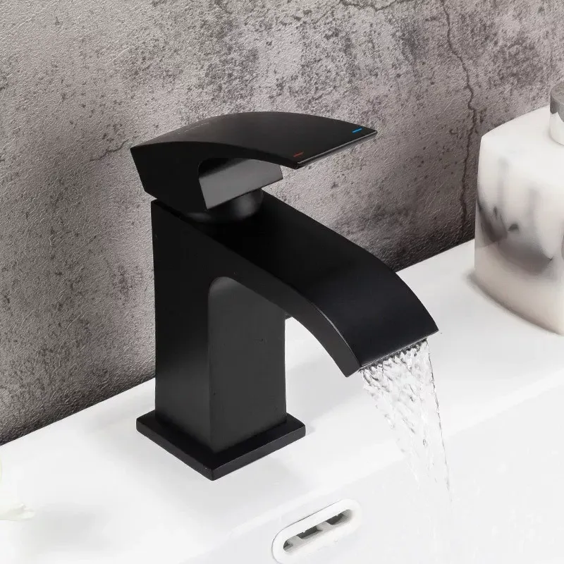 Смеситель для умывальника GAPPO G1007-6 черный Киев - изображение 3