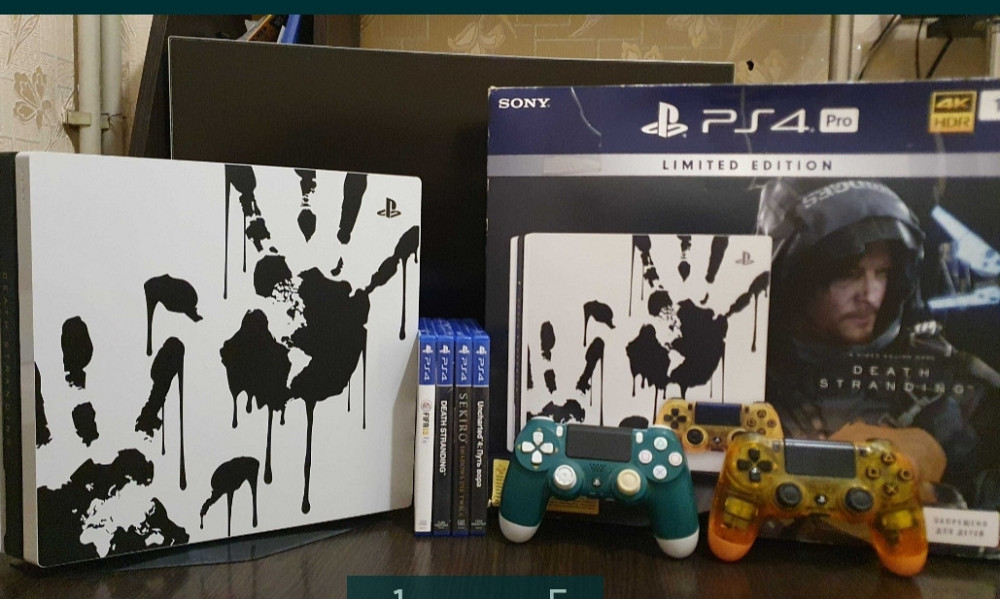 Приставка: PlayStation 4 Pro 1Tb Death Stranding Limited Edition ( CUH-7208B) Харьков - изображение 1