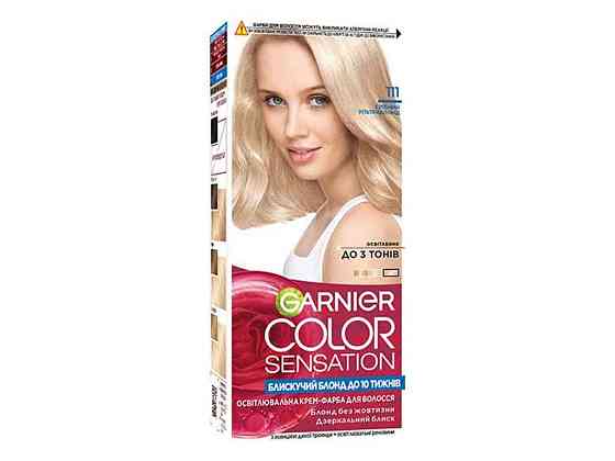 Крем-фарба стійка Срібний ультраблонд Color Sensation (тон 111) ТМ GARNIER Київ