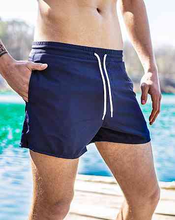 Плавальні шорти чоловічі темно-сині Pobedov Pool day BATAL Київ