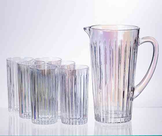 Yiwu Глечик 1,2 літра зі склянками 6 штук по 320 (мл) HP-19-9 Коломия