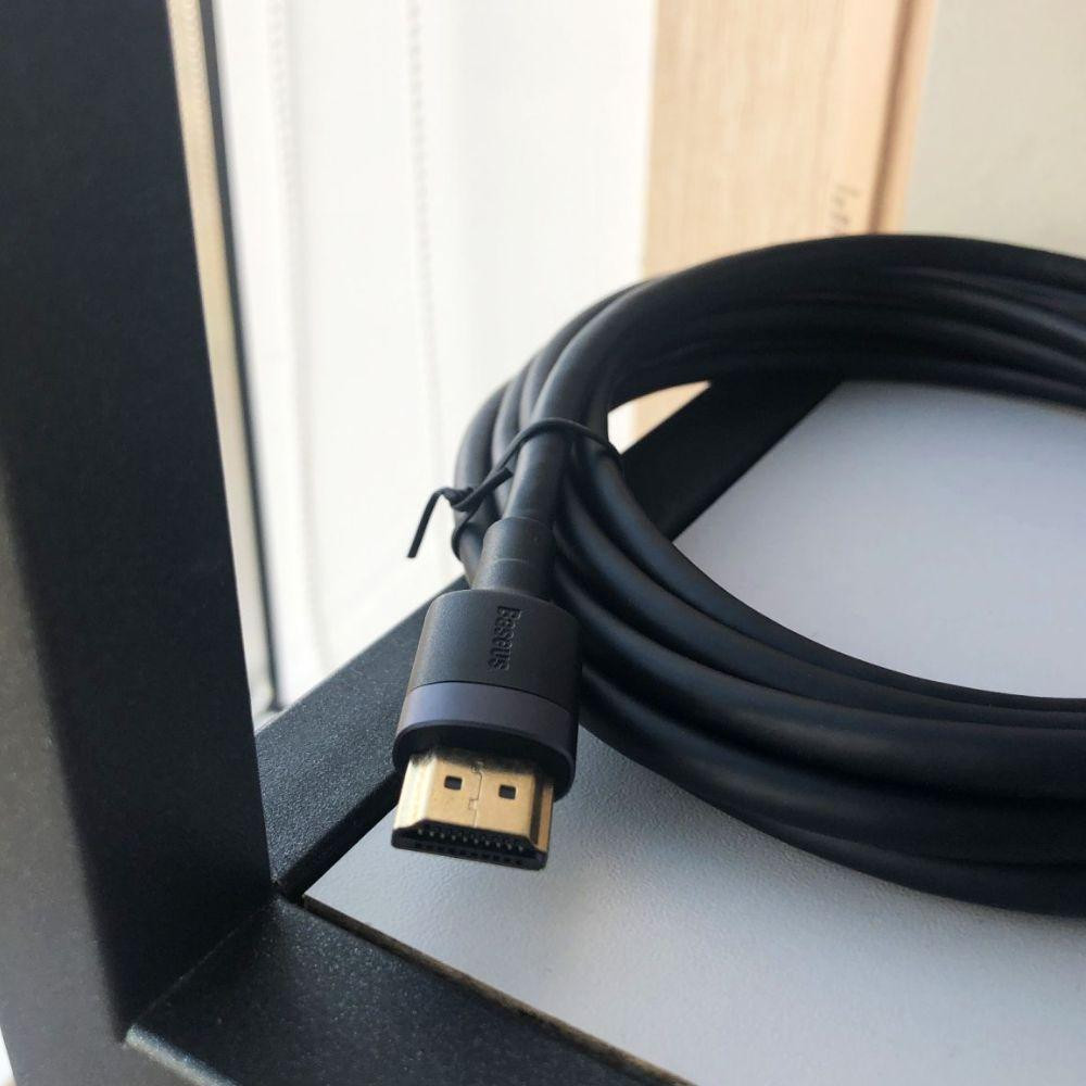 Кабель Baseus Cafule 4KHDMI Male To 4KHDMI Male Adapter Cable 5m Black Київ - фото 6