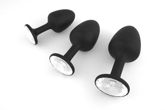 Анальна пробка Dorcel Geisha Plug Diamond M з кулькою всередині, створює вібрації, макс. діаметр 3,2 Львів