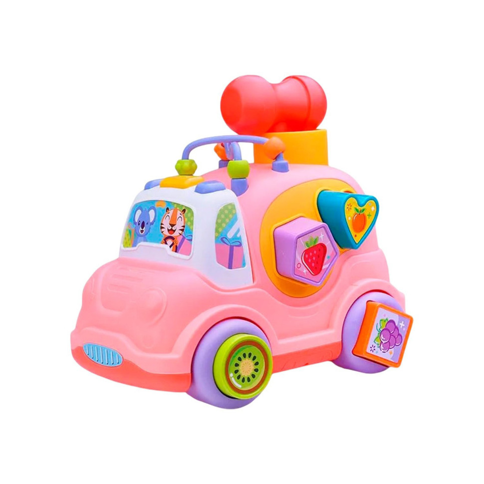Дитяча розвиваюча іграшка "Машинка-сортер" HE0548 музика, світло, 24 см Вінниця - фото 1