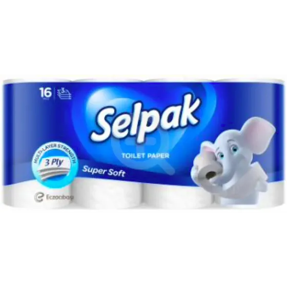 Туалетний папір Selpak Super Soft білий 3-шаровий 16 шт. Львів